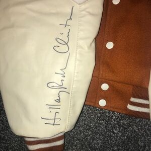 Hillary Clinton Signed letterman jacket!